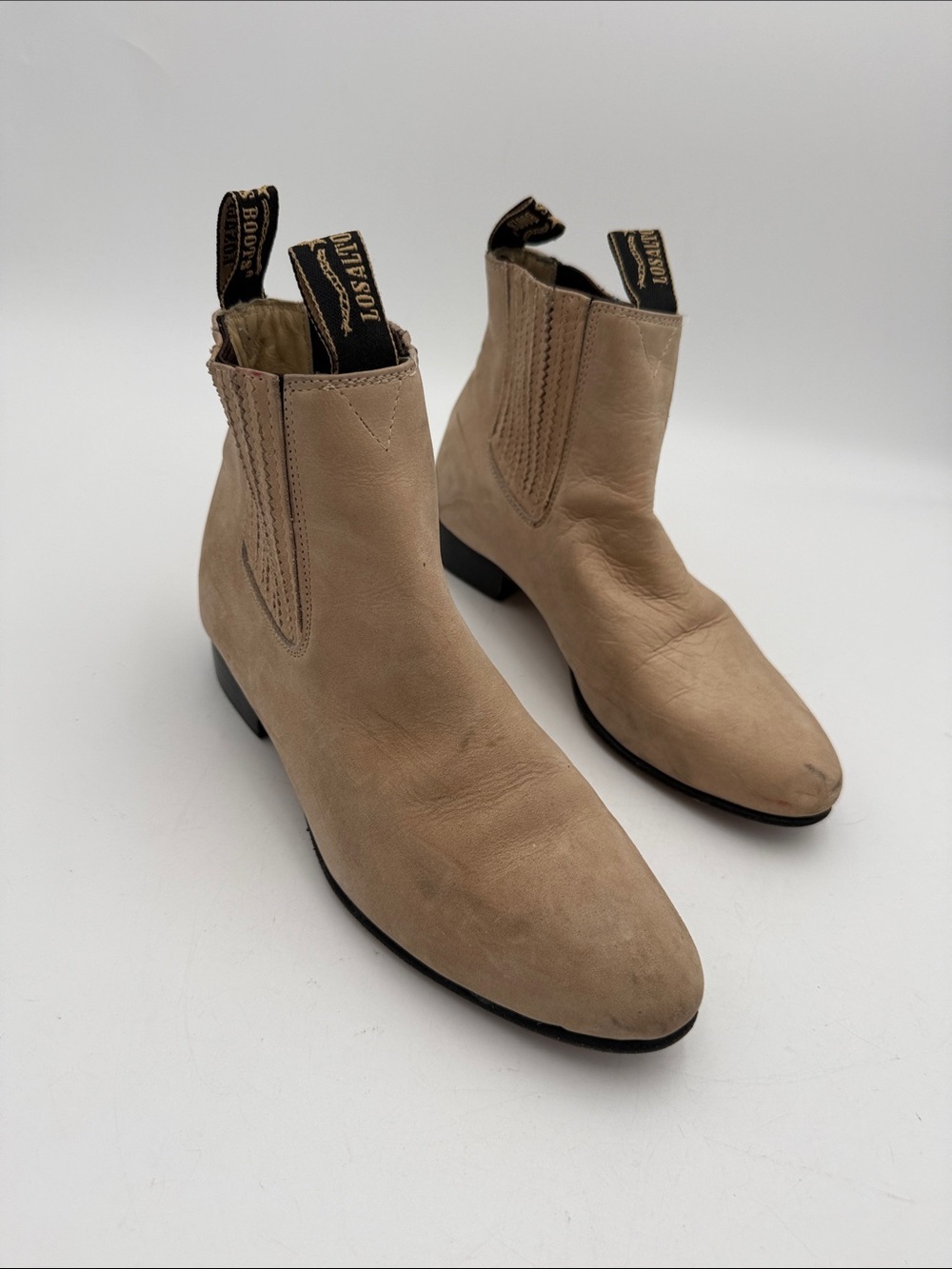Los Altos western boots mens 7 tan festival rodeo casual office chair retro Y2K